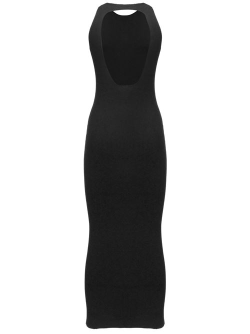 Abito donna in maglia nera Federica Tosi | FTE24AK1270002